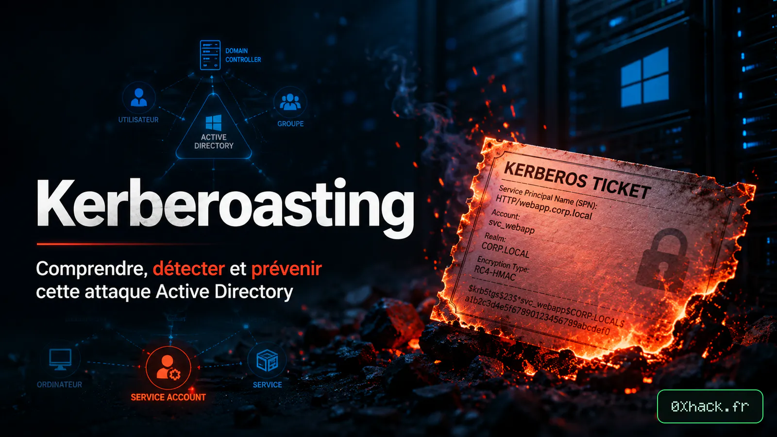 Kerberoasting : comprendre, détecter et prévenir cette attaque Active Directory